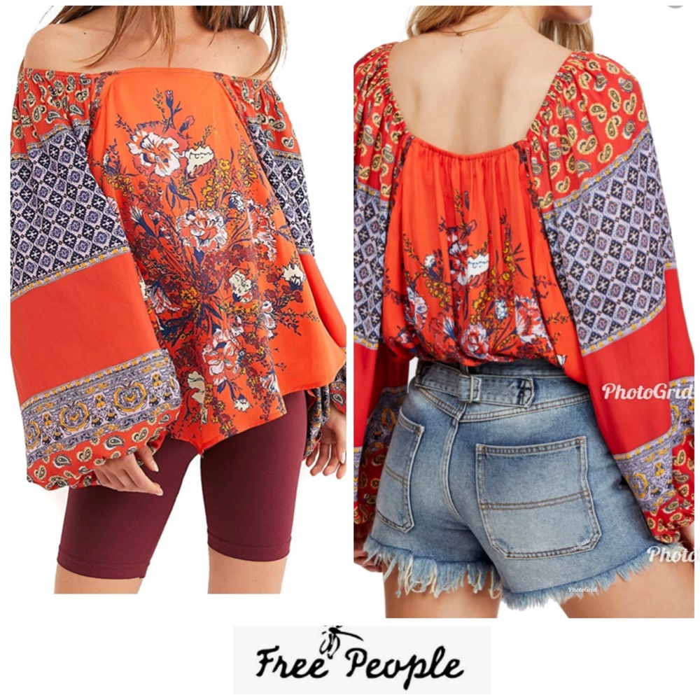 Free People big sleeve top